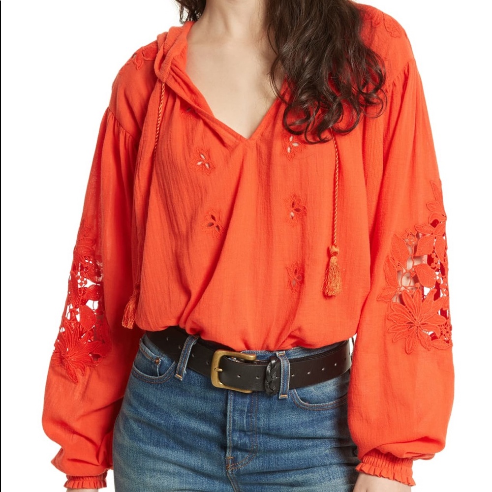 Free People Tropical Summer Hoodie Size XS